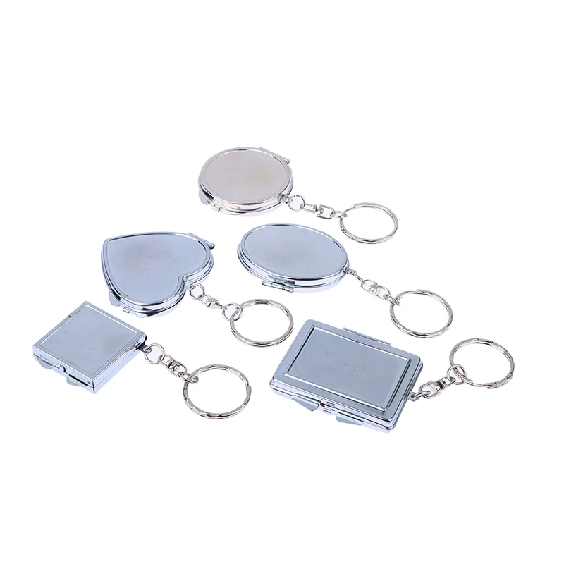 Mini Folding Makeup Mirror Keychain